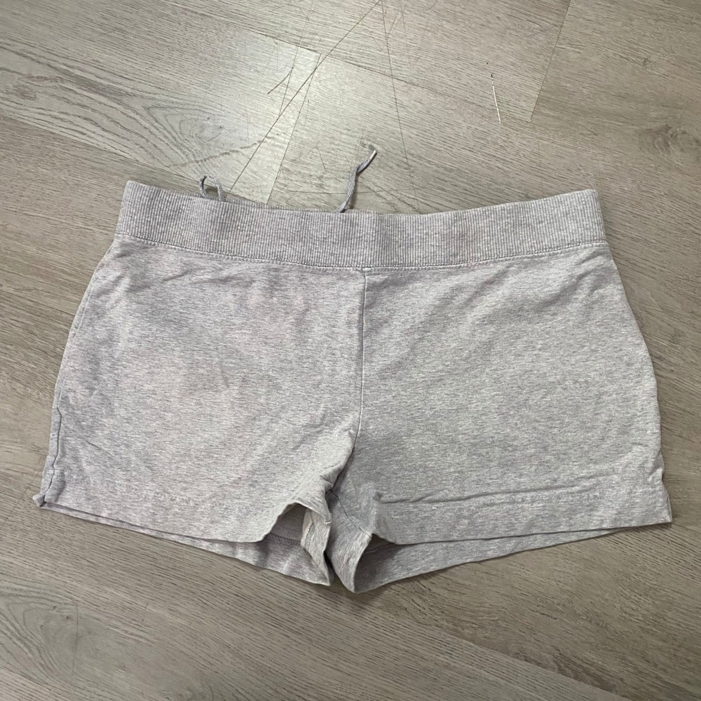 ProSpirit Jersey Knit Shorts Womens Medium Gray Ribbed Waistband